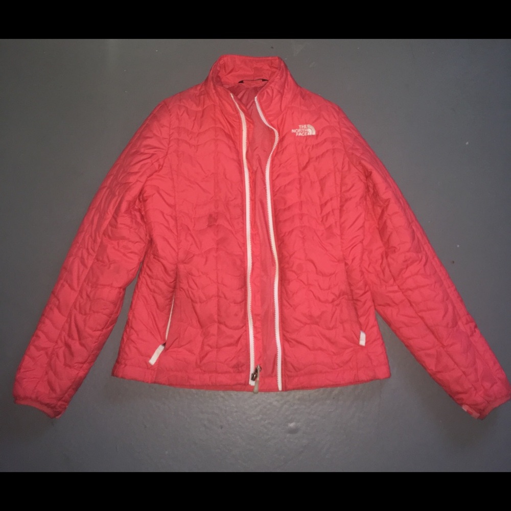 Pink/Coral North Face Winter Coat